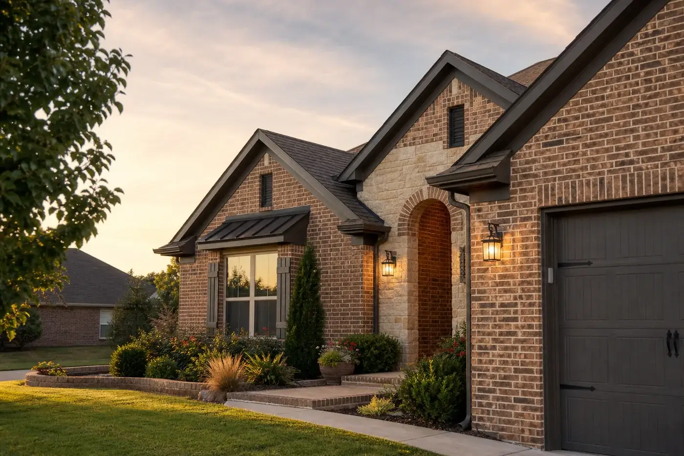 Warm, carefully furnished living space in a family home